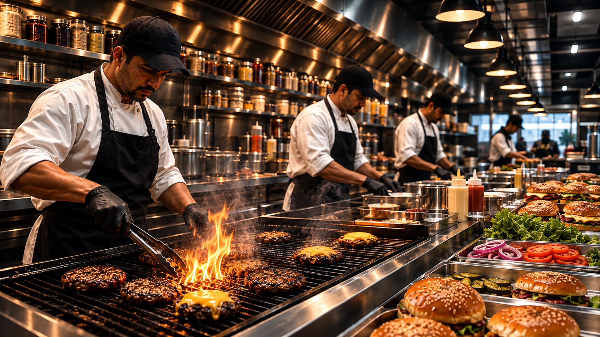 TNCKG burgers and grill production line